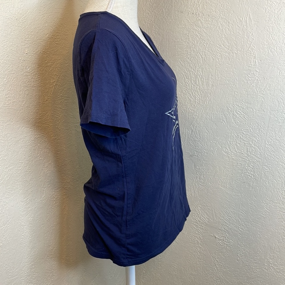 Cowboys Her Style Blue Prescott #4 T-shirt - Picture 4 of 9